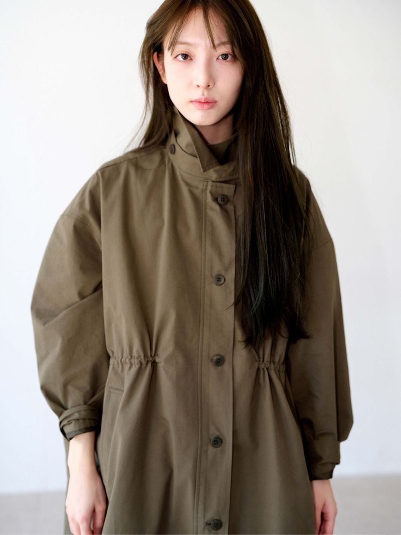 Neck Belt Trench (Khaki)