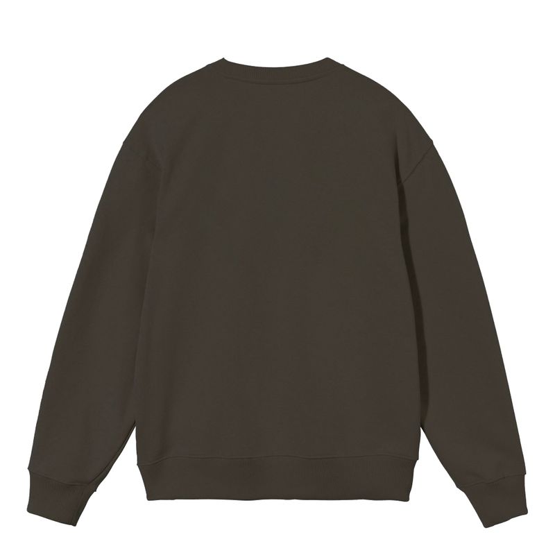 BIG NECK LOGO SWEATSHIRT khaki