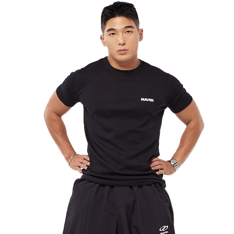 Daily Small Logo Muscle-fit Tshirt Black