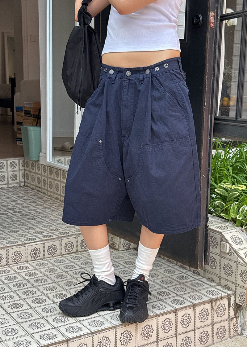 SNAP BERMUDA PANTS
