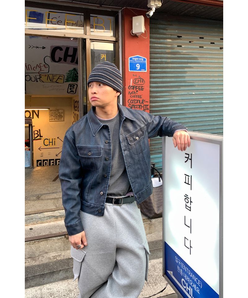 sobaq（ソバック）の「Vintage Crop Trucker Jacket（Jackets/Outerwear）」