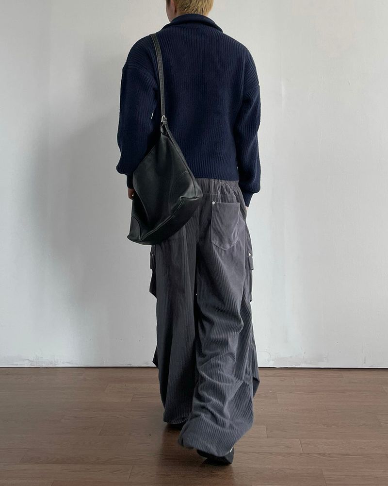 Crip Rivet Corduroy Pants