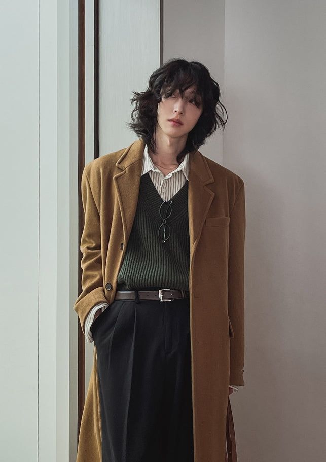 Benny wool V-neck knitwear vest