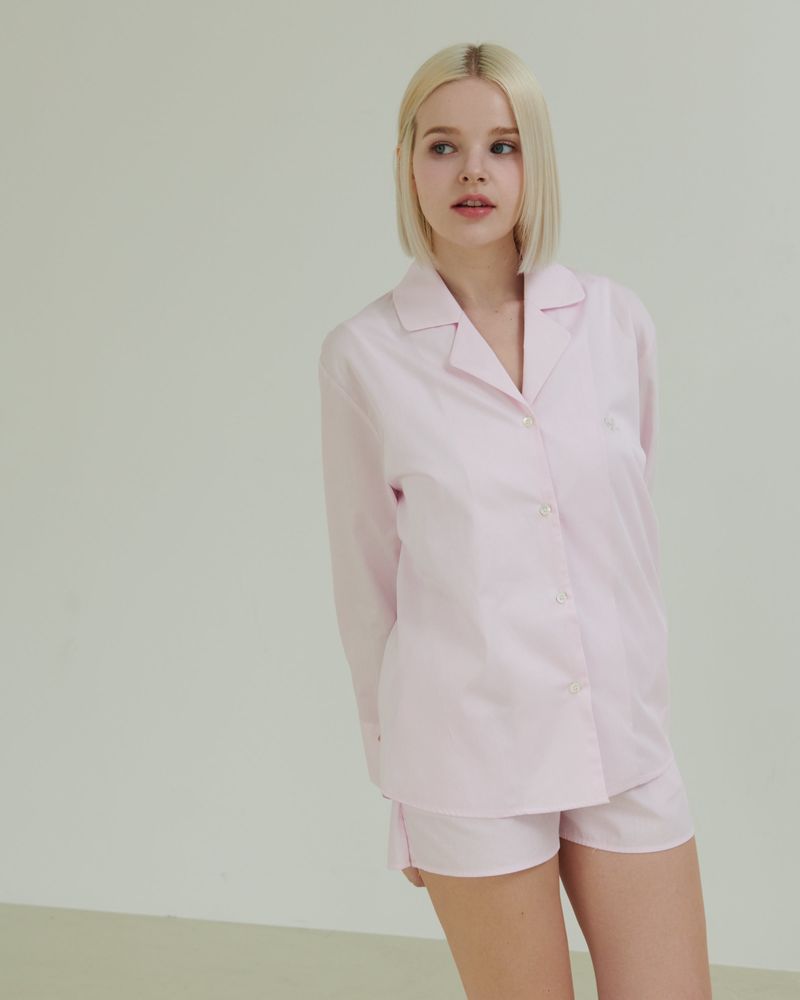 ONTHESHELL（オンザシェル）の「Ontheshell Logo Shirt - Soft Pink（Tops）」