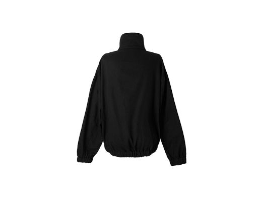 ヴァーテム コットン ネックタブ ルーズフィット ジップアップ ジャンパー