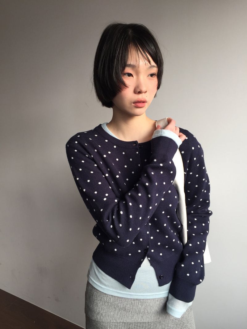 Vero Poa Dot Cardigan (3color)