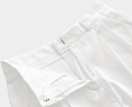 Ont A-line Two-Pintuck 3/4 Shorts / 4 Colors