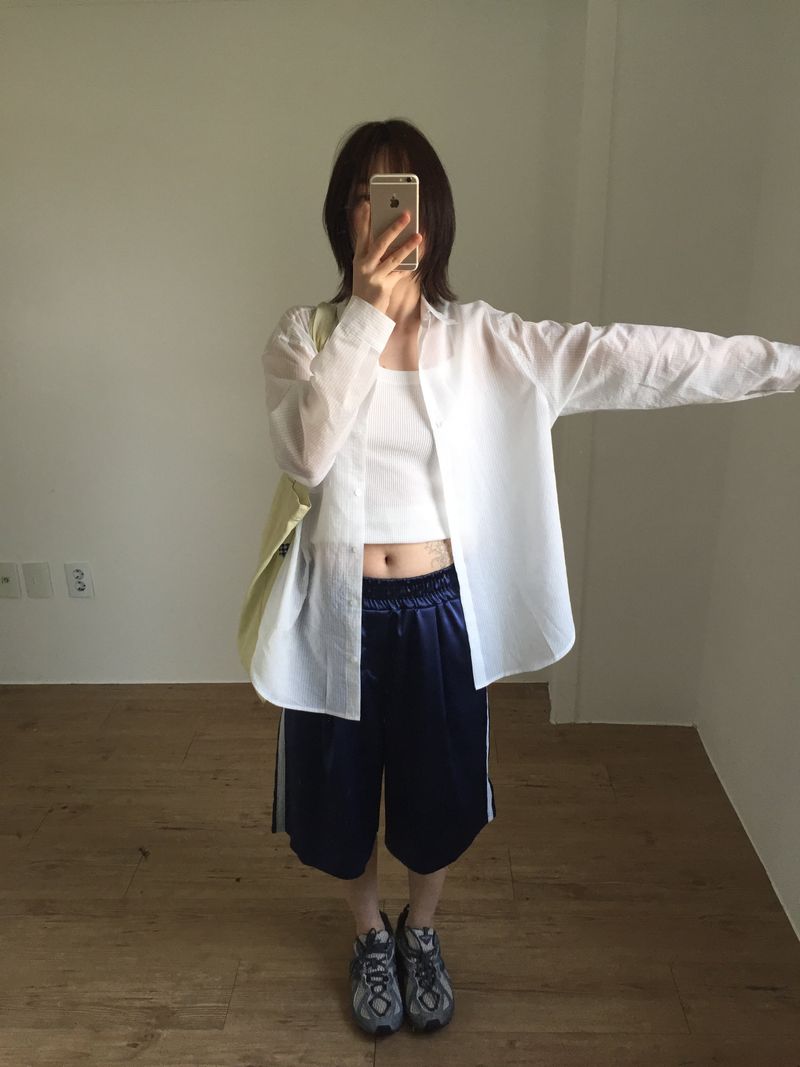 Stripe Cotton Shirt (2color)