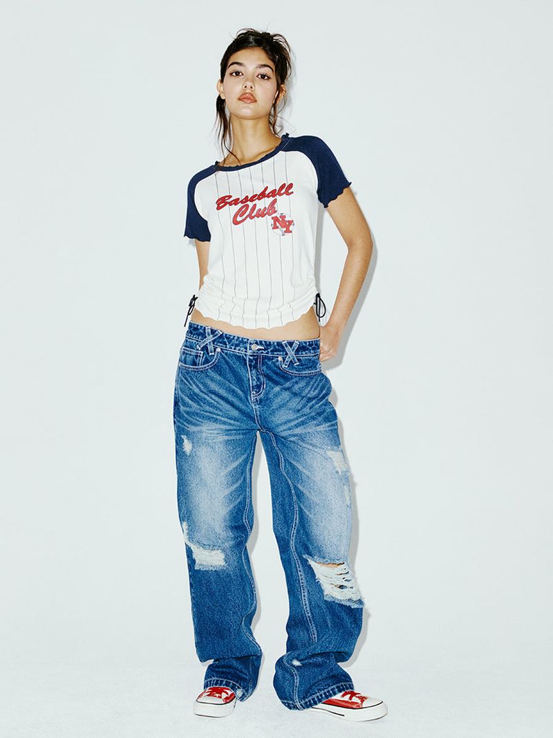BASEBALL CLUB TEE NAVY