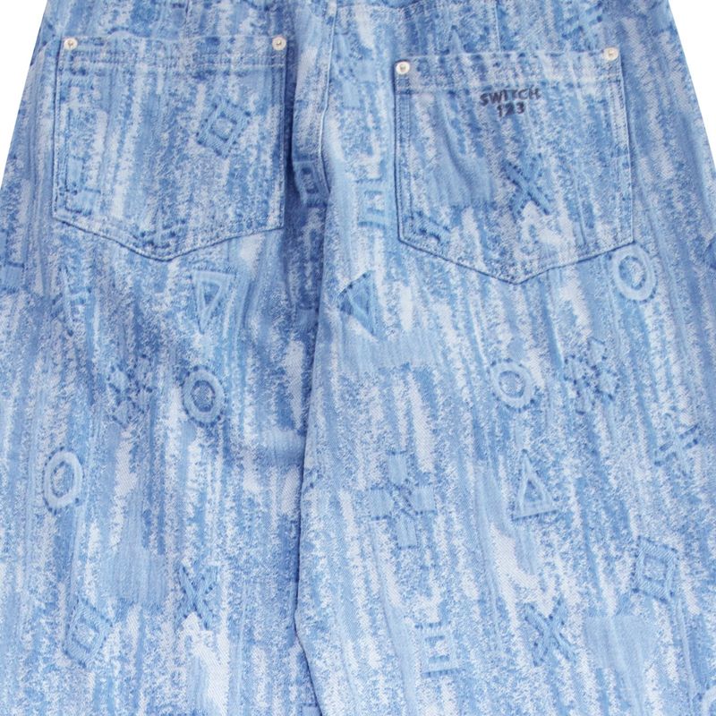 JACQUARD DENIM PANTS (UNISEX)_SYS4PT01SB