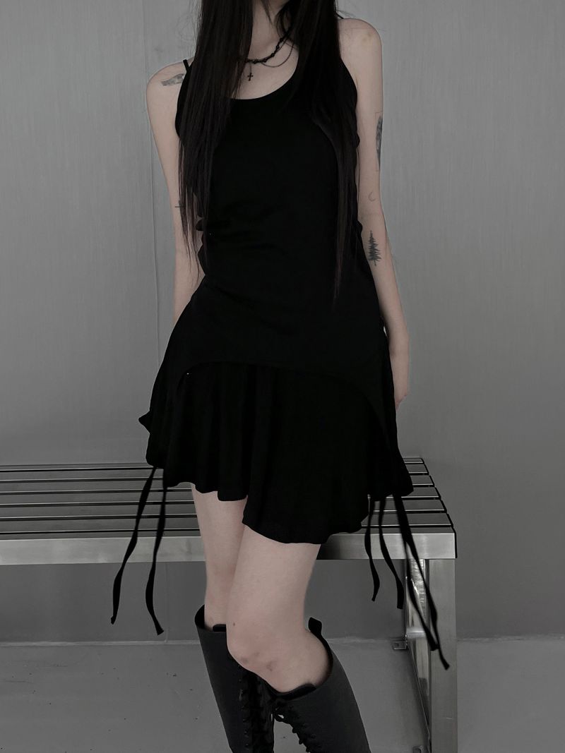 strap skirt sleeveless (3color)