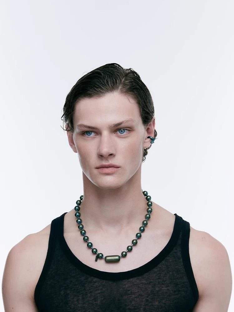 KVK THE VOID Wormhole Network Series Colorful Large Necklace