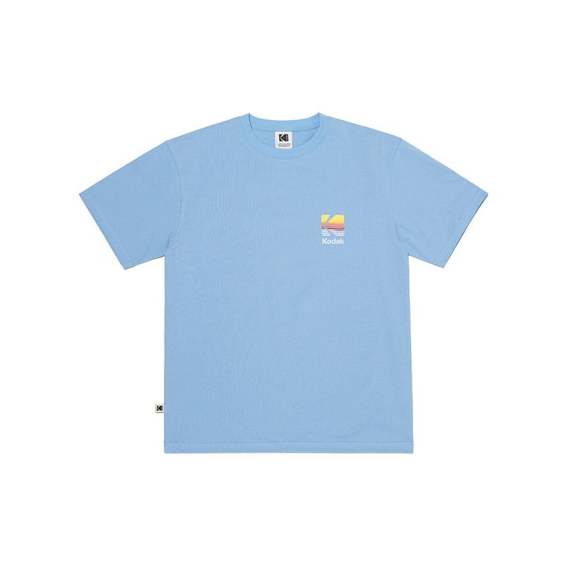 KODAK(コダック)の「RAINBOW SORONA SHORT T-SHIRT【SKY BLUE】(Tops)」