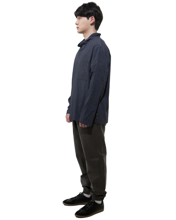 モックネックシャツ-NAVY （送料込）- WooStore