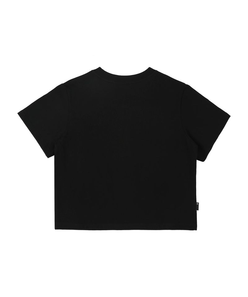 ファーエバーフレンドクロップ T シャツ ブラック