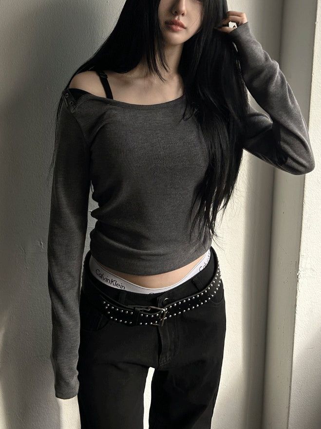 Shoulder Button Snap Inner T