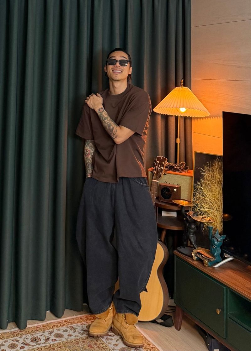 Denim Balloon Baggy Pants 2COLOR