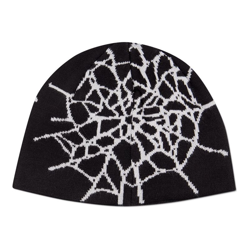 SPIDER WEB SHORT BEANIE