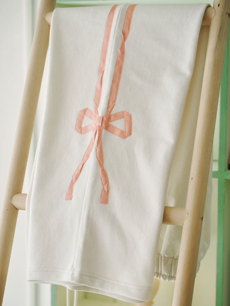 sweatsweet（スウェットスイート）の「[SS ver] SWEET RIBBON SWEAT PANTS - CREAM/PINK（Pants）」