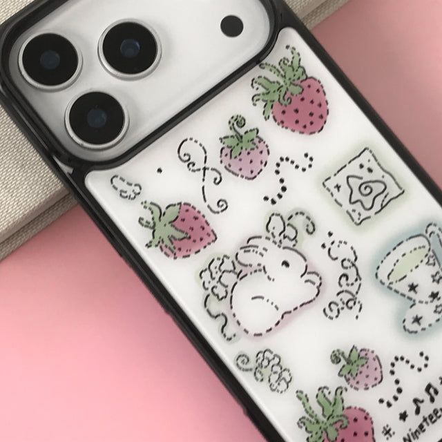 Cozy Berry Bunny MagSafe Bumper iPhone Case