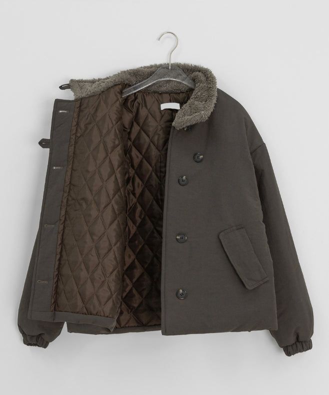 Qumi High Neck Wool Padding Jumper