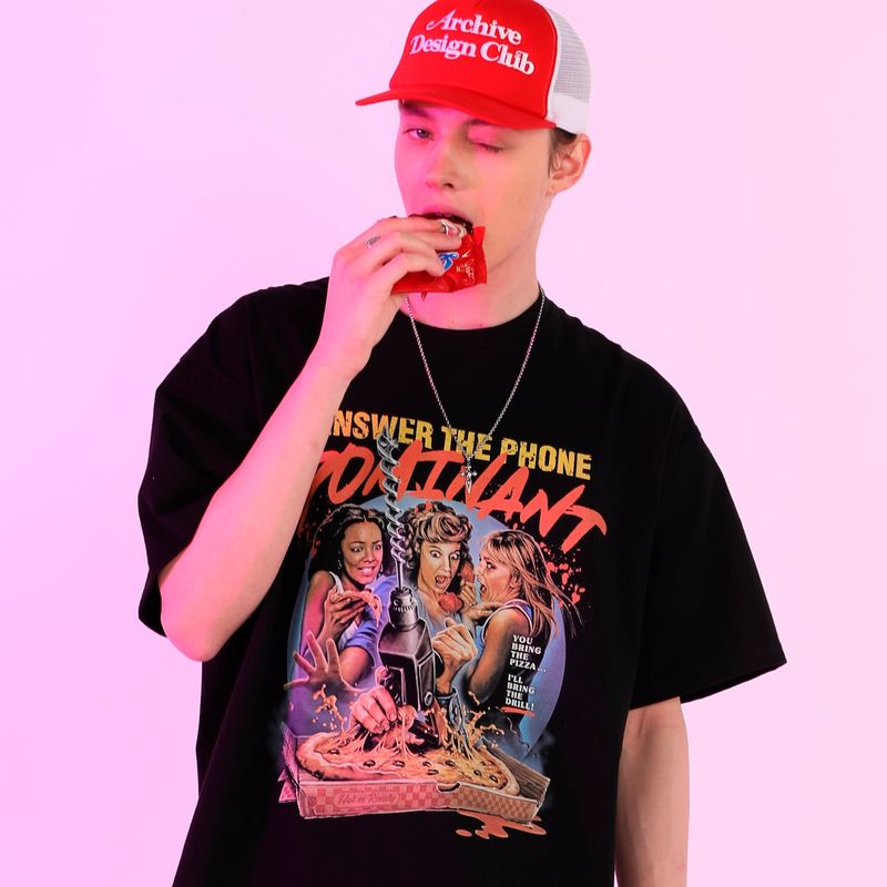 DOMINANT PIZZA OVER FIT T-SHIRTS