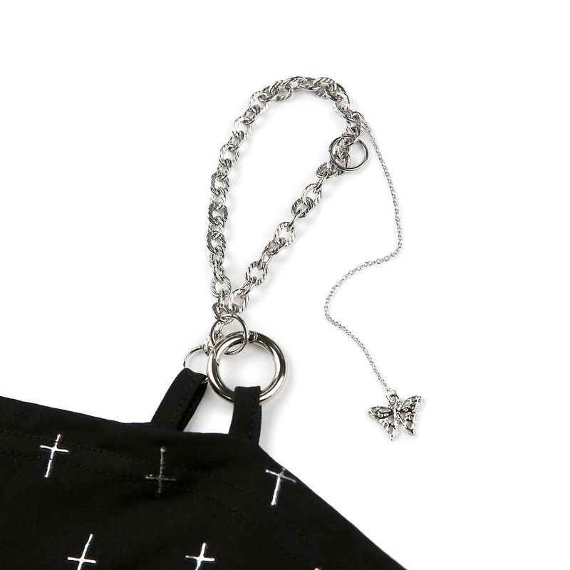 1 2 chain shoulder strap cross dress
