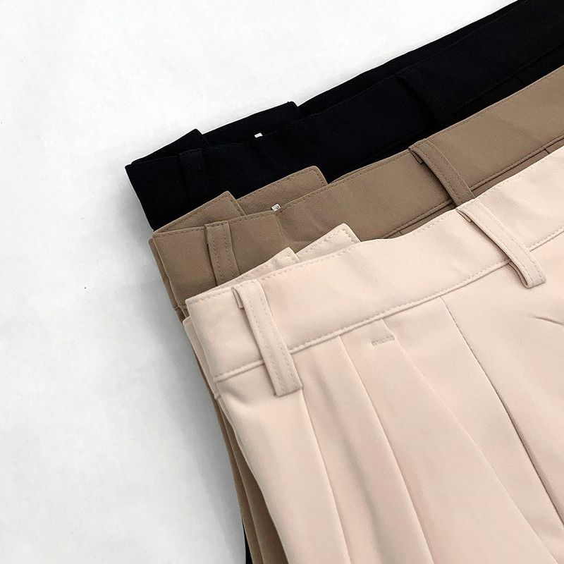 90's Meredith Twotuck Wide Slacks (3 colors)