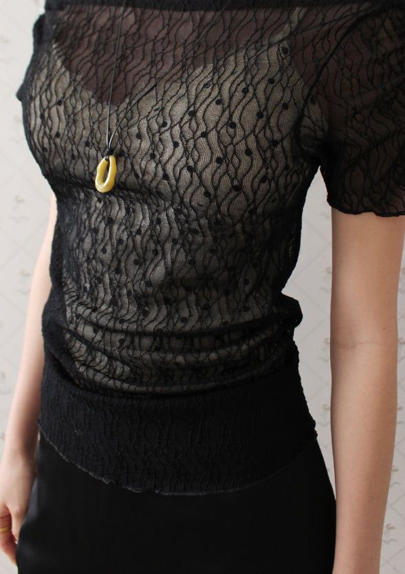 WAVE BOAT-NECK TOP