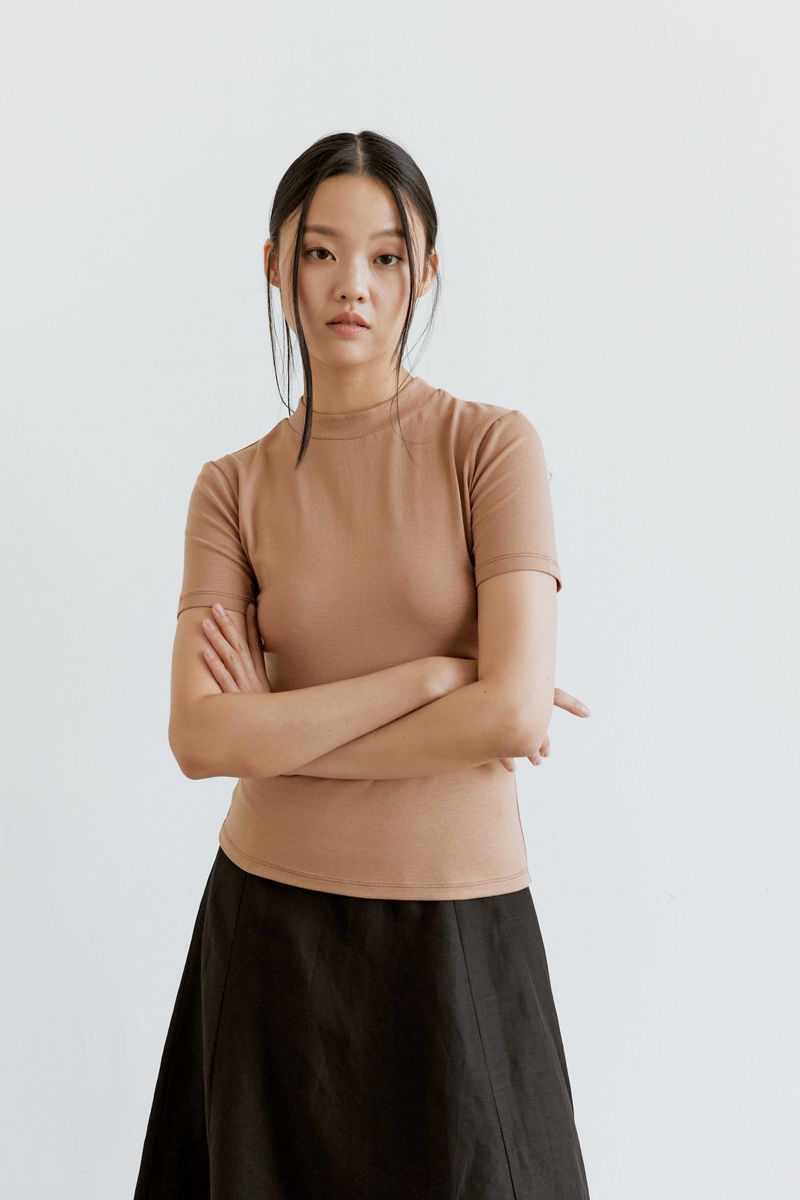 back label slim t-shirt