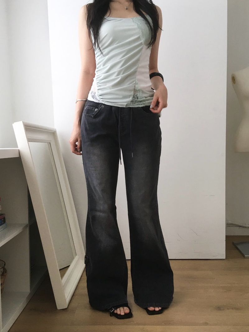 moroi（モロイ）の「Banding bootcut denim（Pants）」
