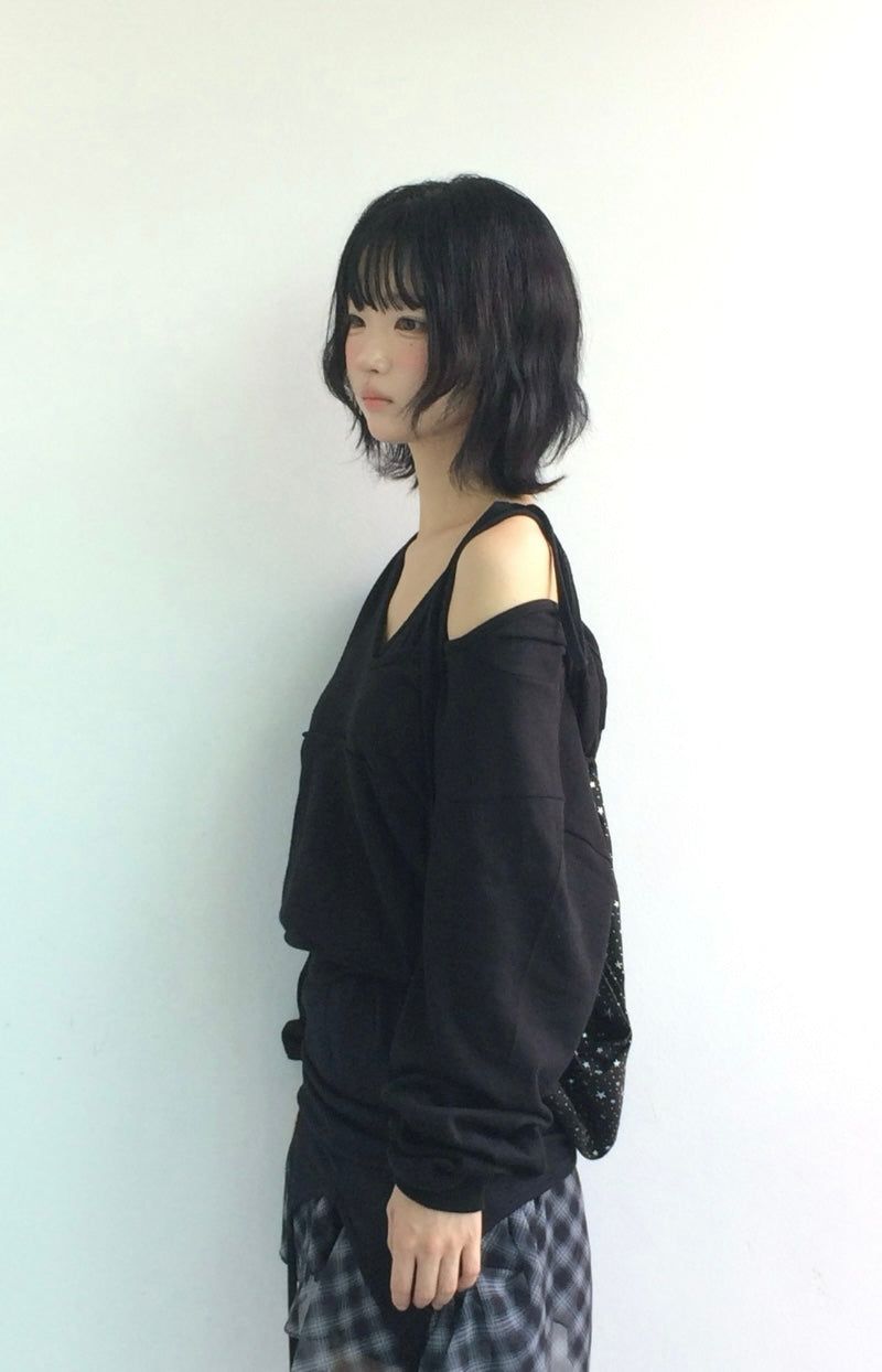 Blooming Check Chiffon Skirt