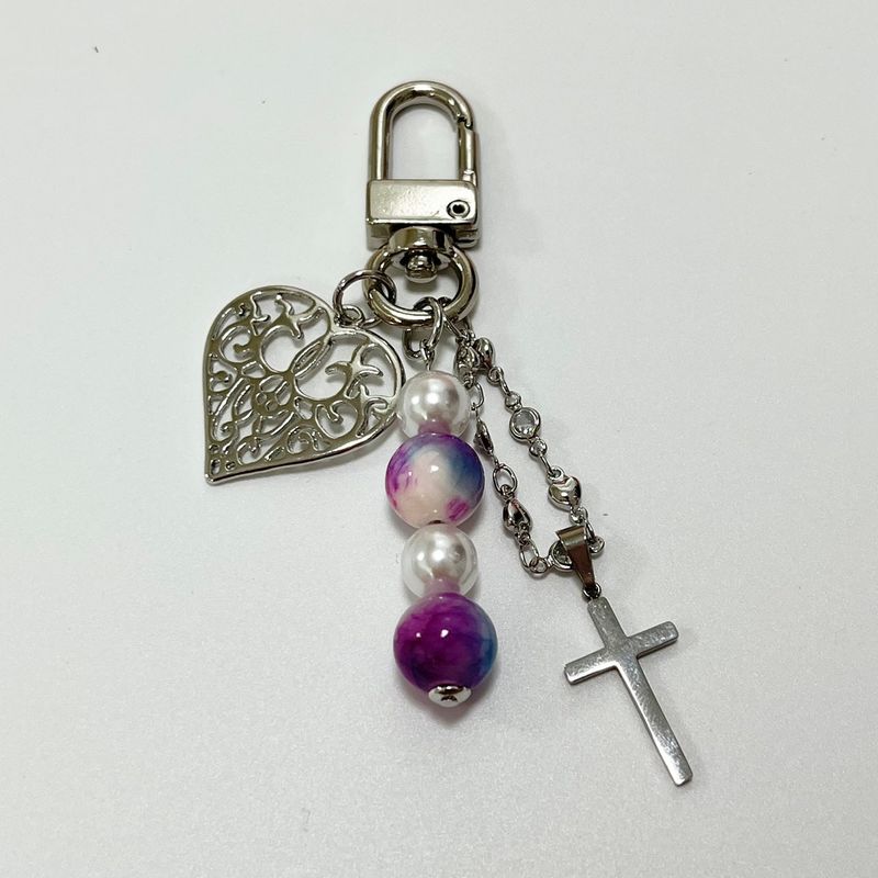 MADE vintage purple Keyring