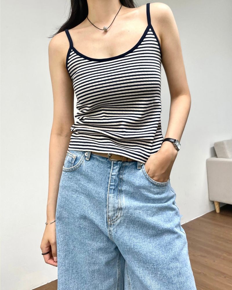 Fruity Stripe Sleeveless Top 4C