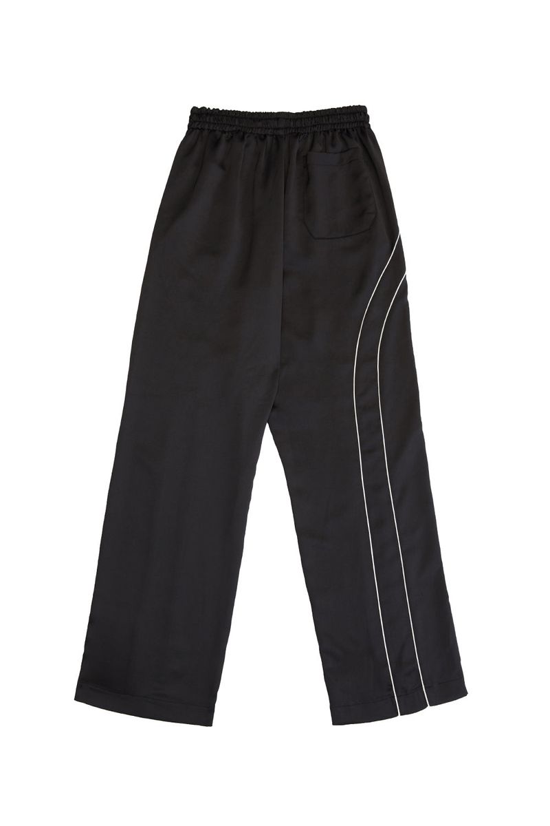 SATIN LINE PANTS_BLACK