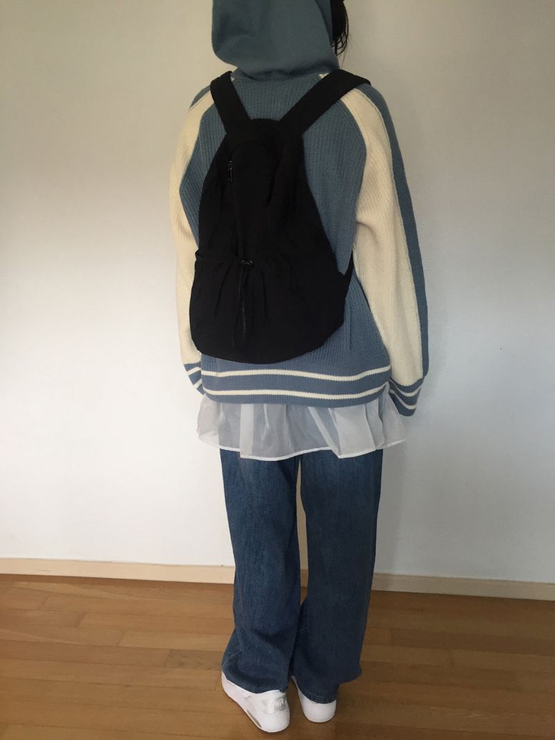 Coloring Hooded Zip-Up Knitwear (4 colors)