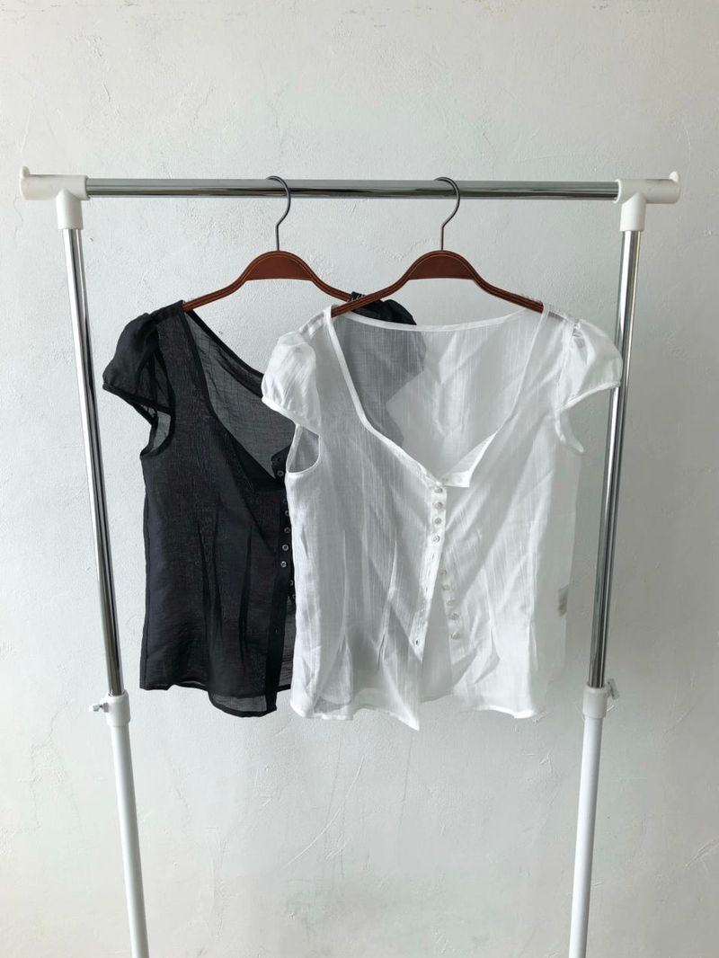 see-through blouse