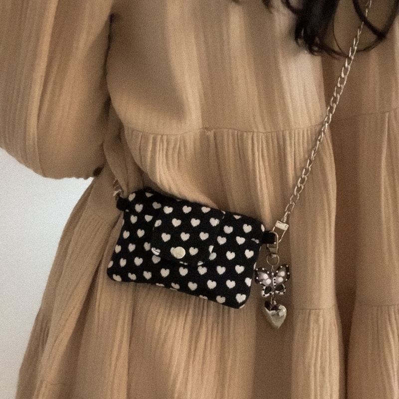 bebe chain wallet bag_width (2color)