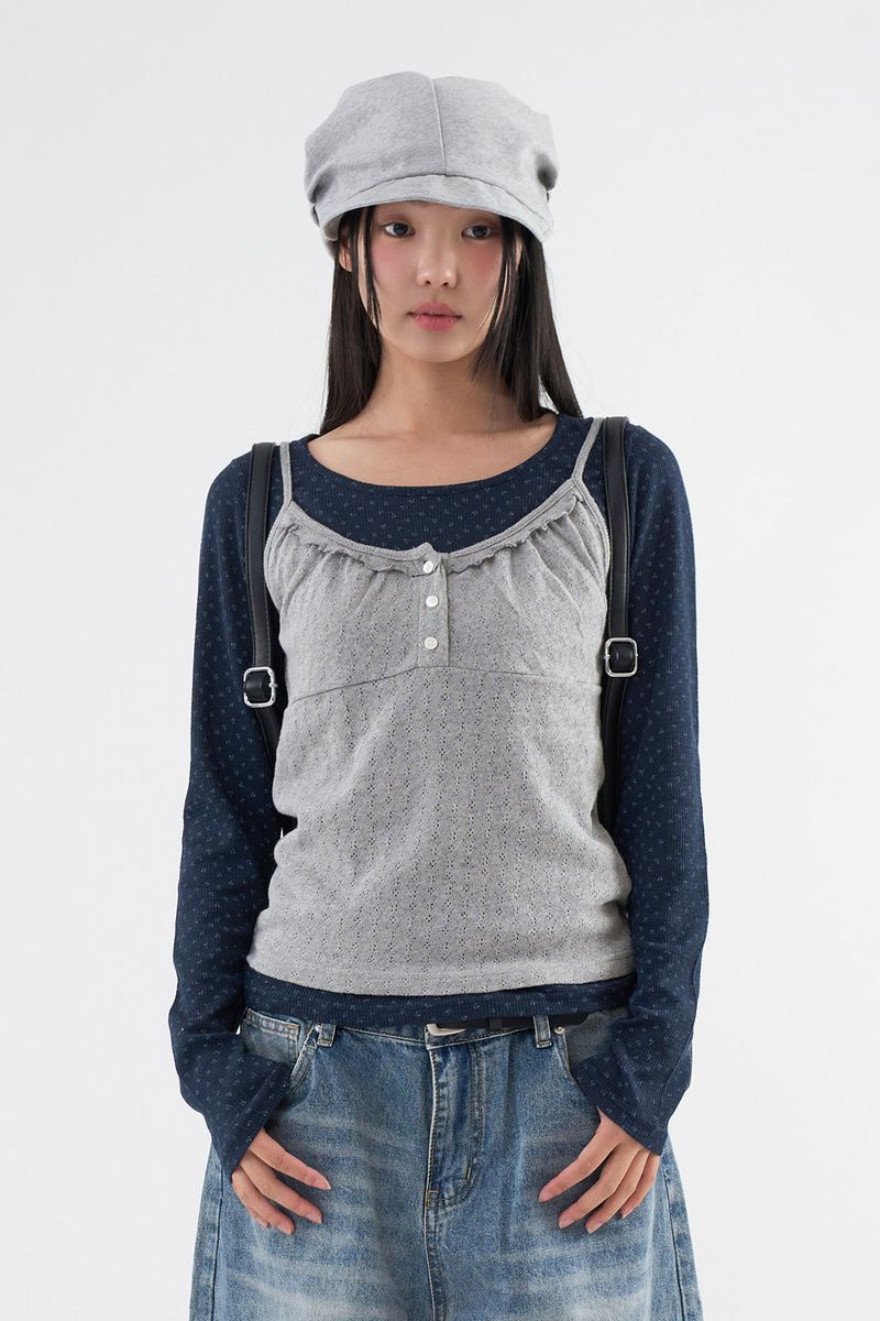 Raucohouse(ラウコハウス)の「Tulip wide neck long sleeve(Tops)」