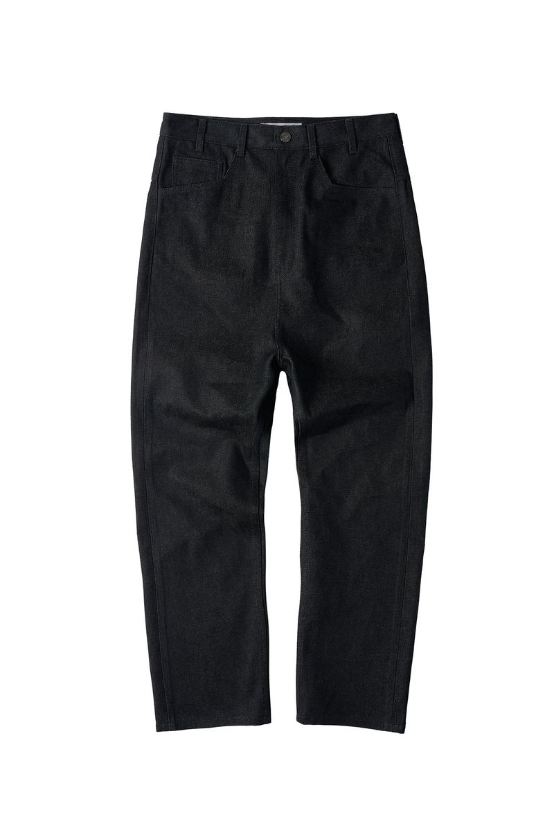 CHOWOO（チョウ）の「Natural High Waist Baggy Fit Denim Pants (Black)（Pants）」