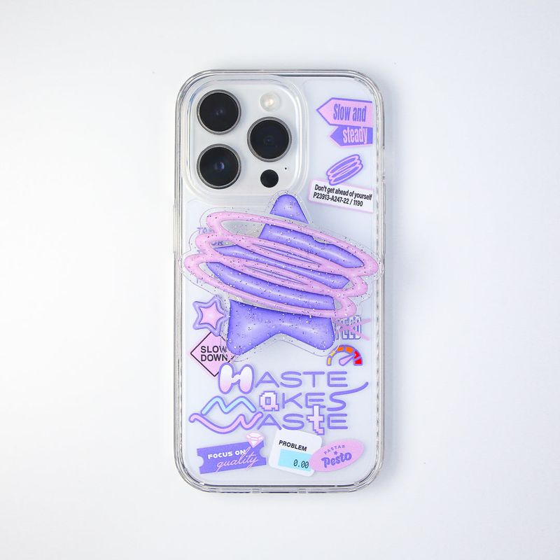 【MADE】'Haste makes waste' Jelly hard Phone case