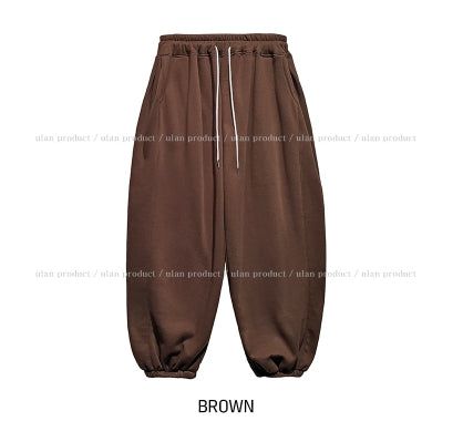Tully Brushed Side Pintuck Balloon Jogger Pants