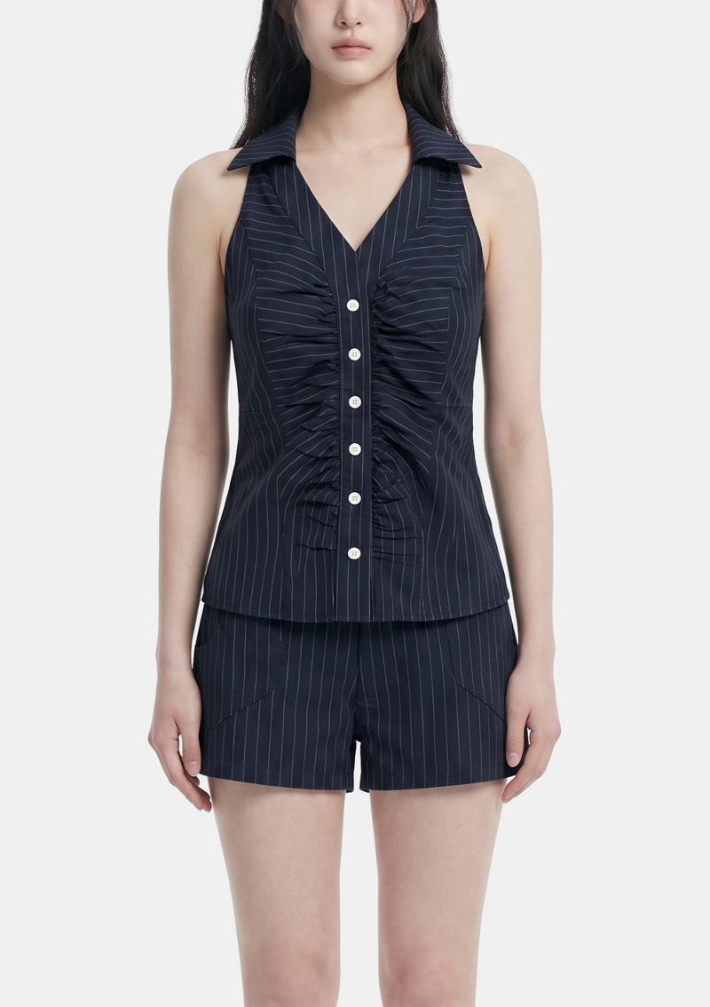 Lene Pinstripe Two Piece Set