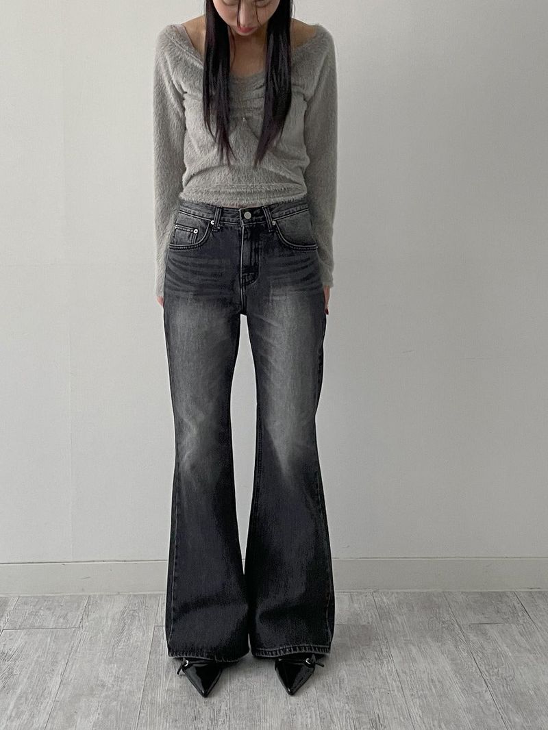 INCHANT ME（インチャントミー）の「[unisex] 641 cat-washed bootcut denim pants（Pants）」