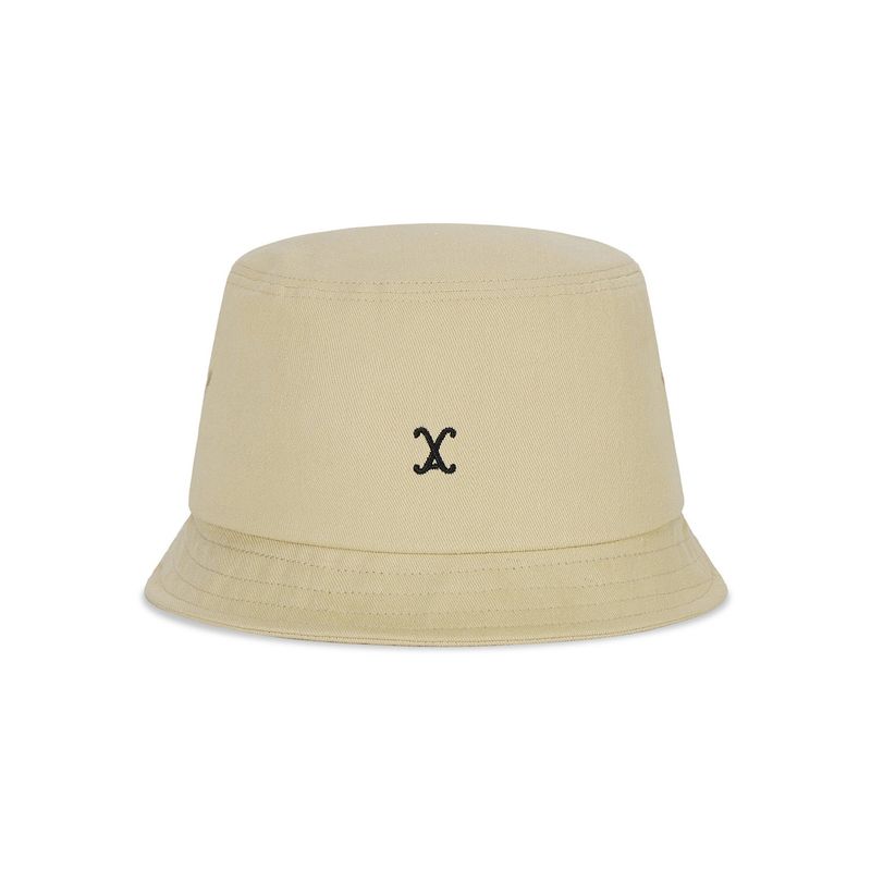VA Curved Logo Short Visor Bucket Hat / Beige