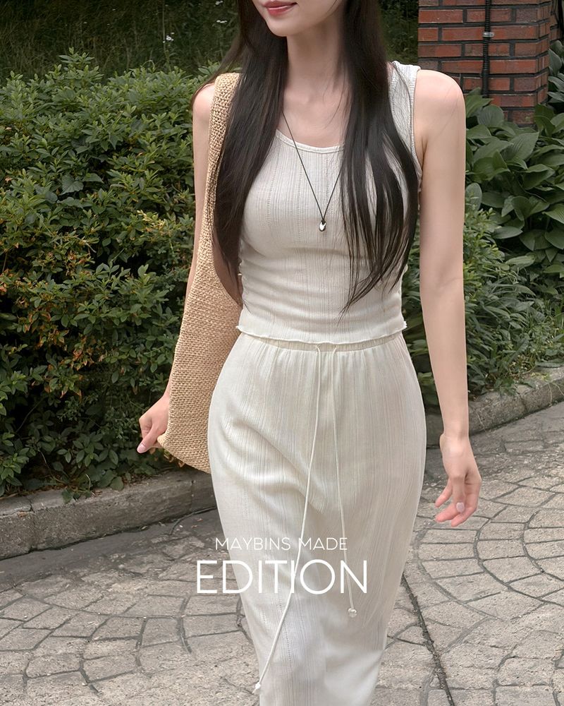 [MADE] Jue sleeveless & skirt set
