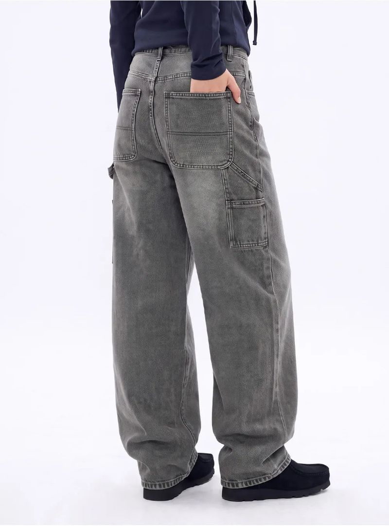 BTB : CURVE PANEL JEANS [DEEP GRAY CORE]