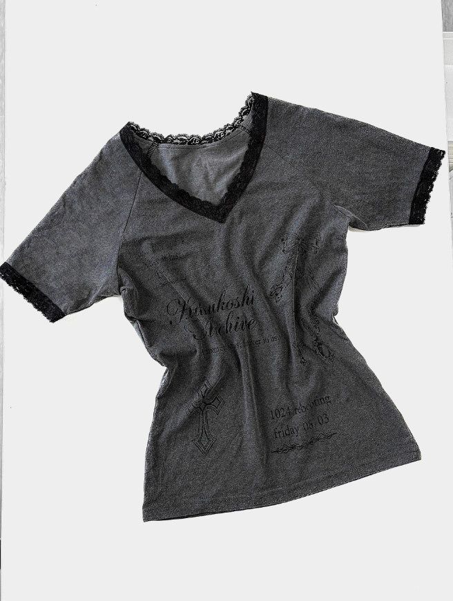 Epilogue Lace Slim Tee