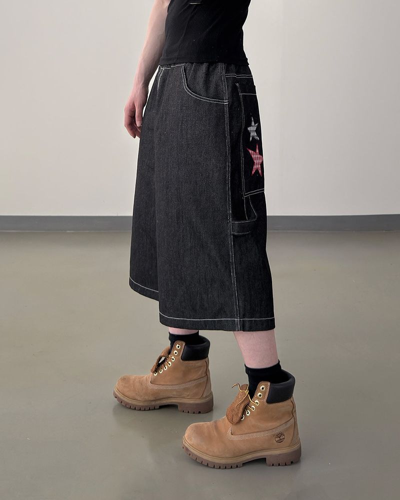 Stel Patch Bermuda Denim Pants