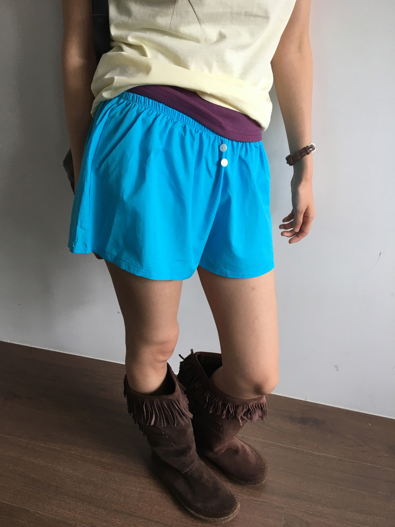 Neon button shorts (2color)